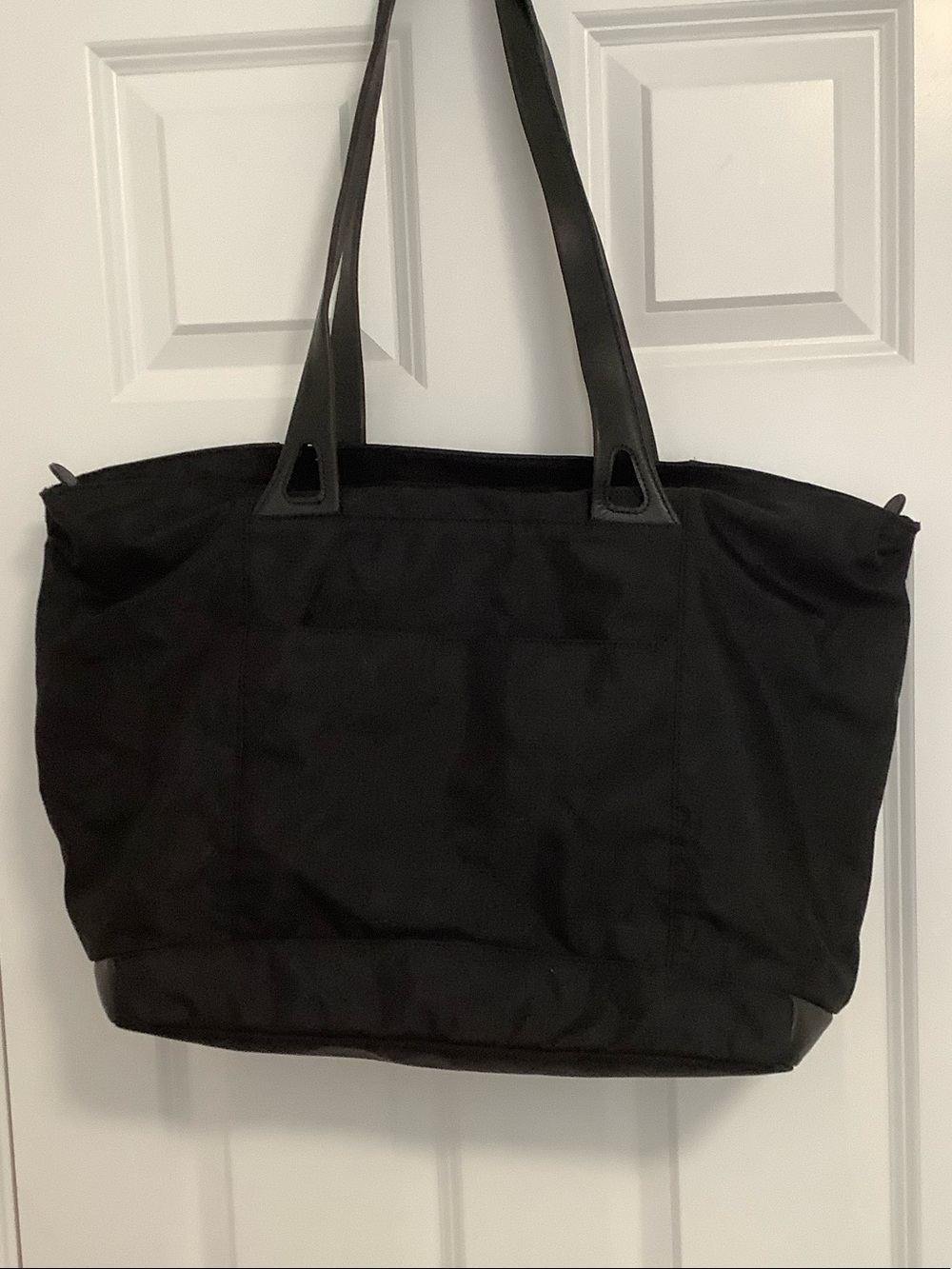 Tumi Black Nylon Tote with Leather Handles - Picture 3 of 13